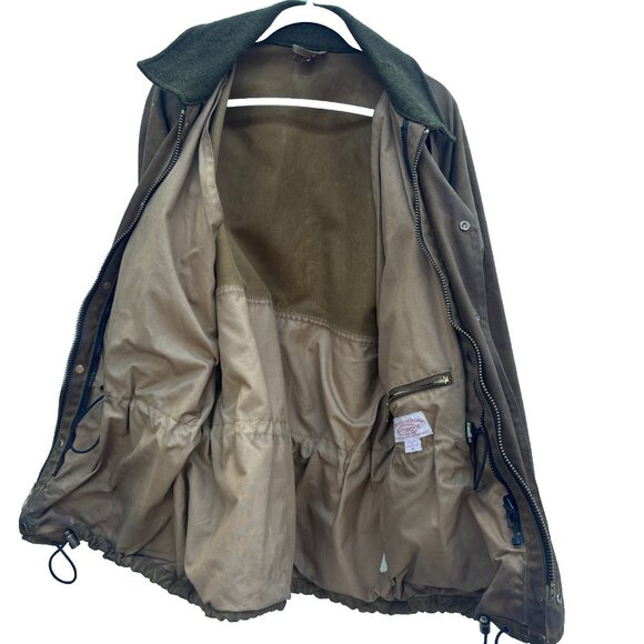 Filson Tin Cloth Field Jacket Mens M Waxed Hunting Made in USA - Picture 6 of 9